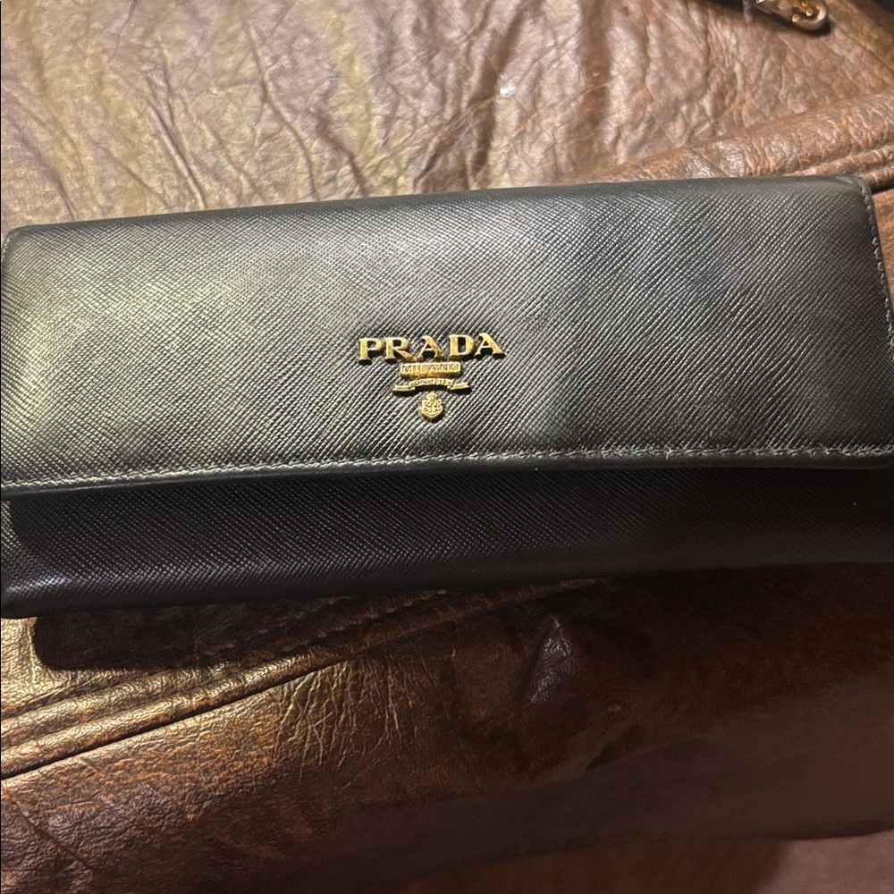 Prada Large Saffiano Wallet